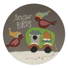 Snow Birds Decorative Dinner Plates, Set of 6