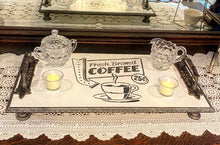 Handmade "Fresh Brewed Coffee" Serving Tray / Riser Board