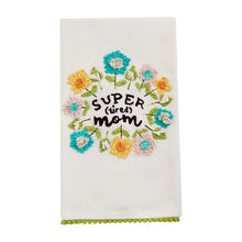 Embroidered Mom Floral Towels, Set of 3