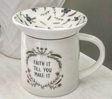 Stoneware Mugs & Snack Plate Toppers, Set of 4