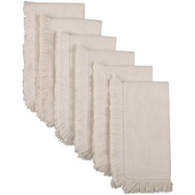 Oatmeal Fringe Napkins, Set of 6