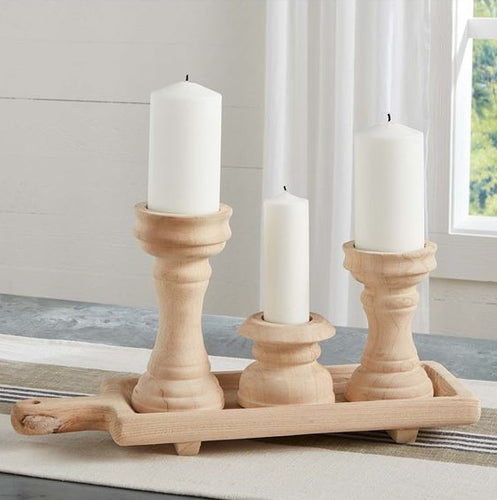 LARGE Candlestick Tray Set