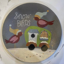 Snow Birds Decorative Dinner Plates, Set of 6