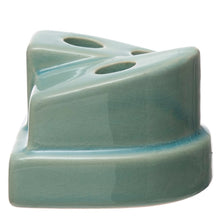 Terracotta Taper Candle Holder with Crackle Glaze