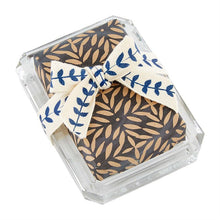 Indigo Soaps and Glass Dishes, Set of 3