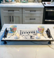 Handmade "Fresh Brewed Coffee" Serving Tray / Riser Board
