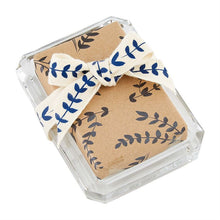 Indigo Soaps and Glass Dishes, Set of 3