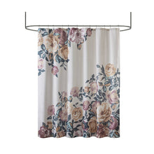 Floral Cotton Boucle Slub Shower Curtain, Ivory
