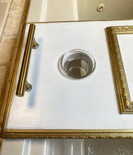 Handmade Tub Board Organizer with Candle Holders