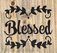 HUGE Handmade Round "Blessed" Tray