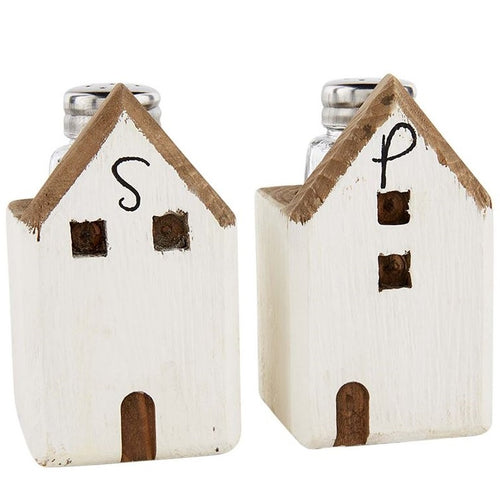 Wood House Salt and Pepper Set