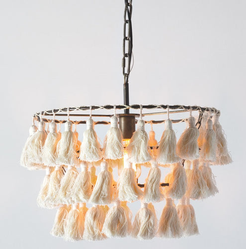 LARGE Farrah Tassel Pendant Light