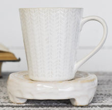 Ceramic Medallion Risers, Set of 6