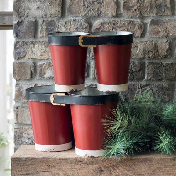 Santa Pants Buckets, Set of 2