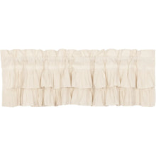 Simple Life Flax Natural Ruffled Valance