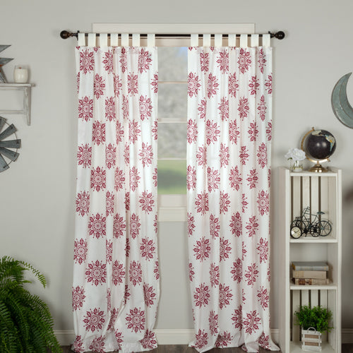 Mariposa Fuchsia Panel Curtain, Set of 2