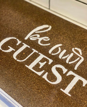 Handmade "Be Our Guest" Tone Tone Tray / Wall Decor