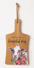 LARGE "Beautiful Day..." and Cow Cutting Board Wall Decor