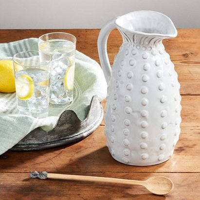 Pineapple Raised Dot Pitcher with Spoon