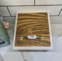 Handmade Two-Tone Wooden Recipe / Storage Box