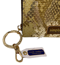 Simply Southern Vegan Leather Snakeskin Keychain Wallet