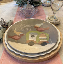 Snow Birds Decorative Dinner Plates, Set of 6
