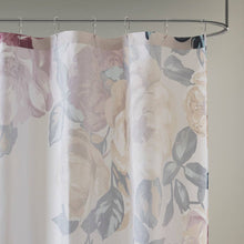 Floral Cotton Boucle Slub Shower Curtain, Ivory