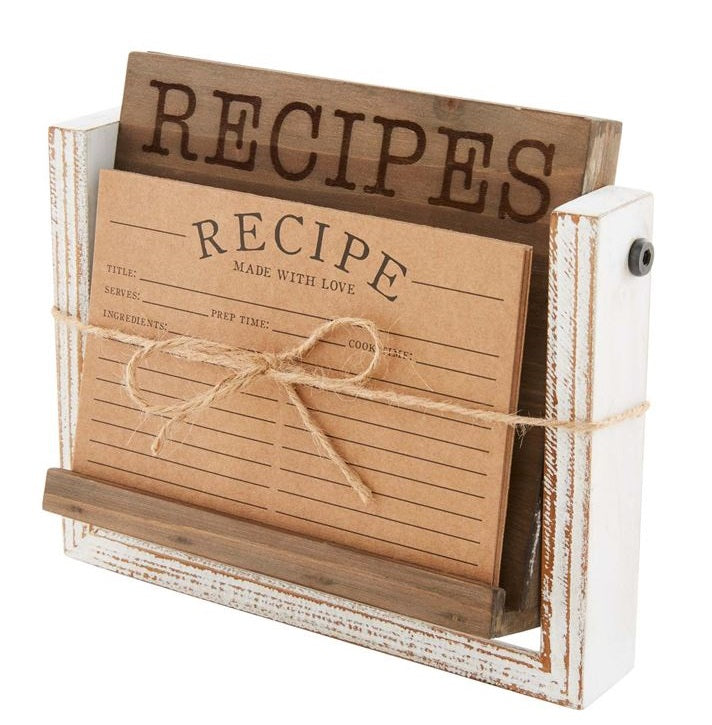 Chippy White Recipe Card Easel Set